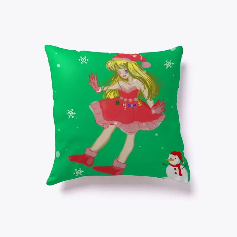 anime santa claus girl